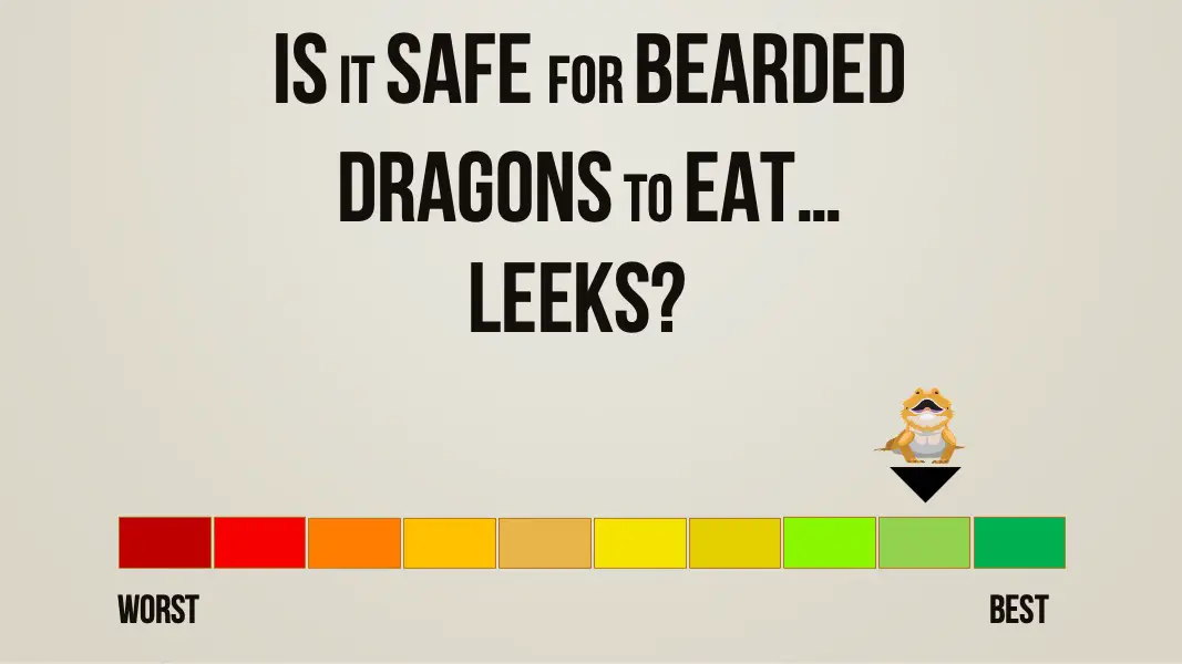 is it safe for bearded dragons to eat leeks